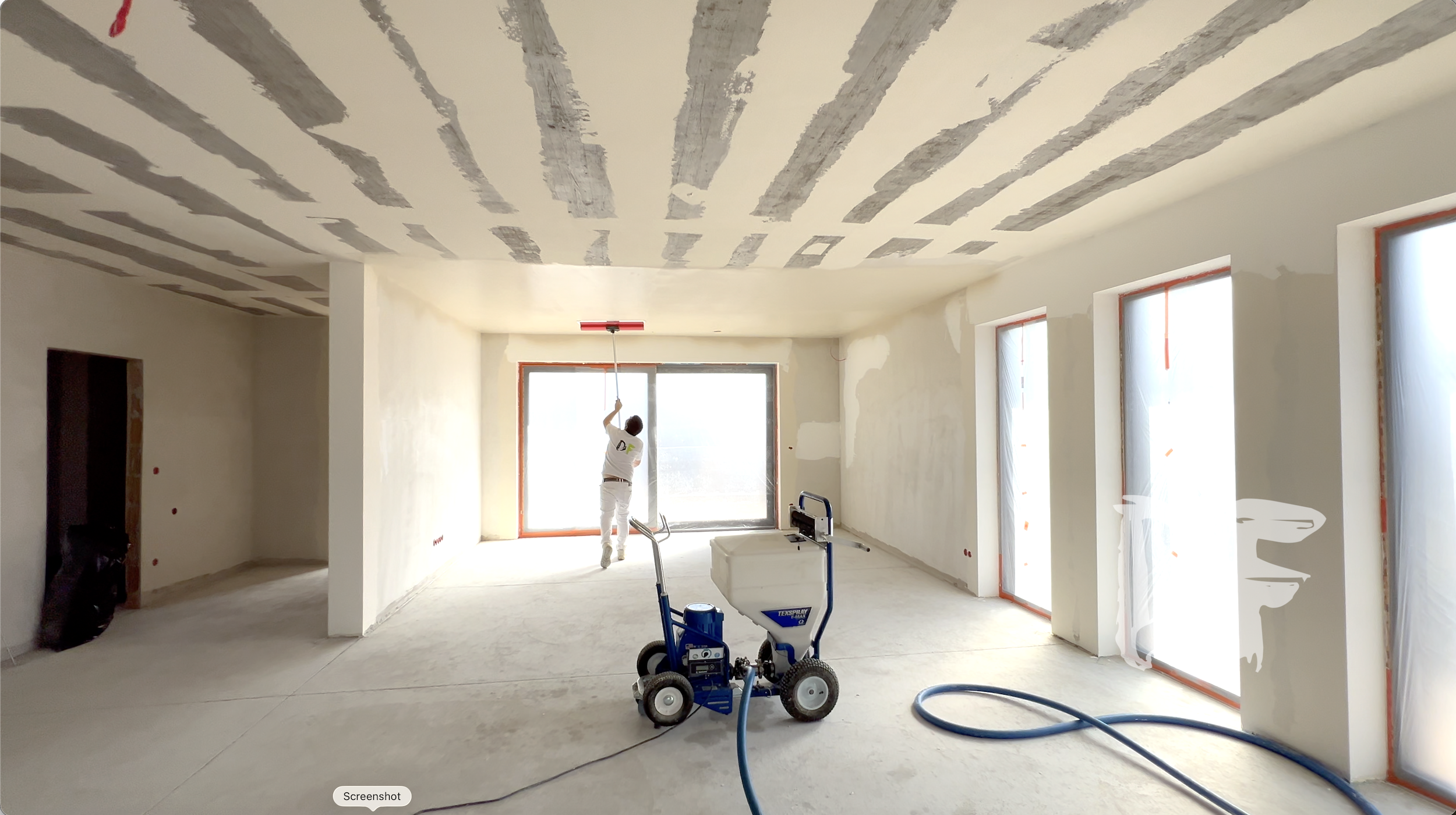 Új építésű családi házak glett- és festék szórása - Kép 3